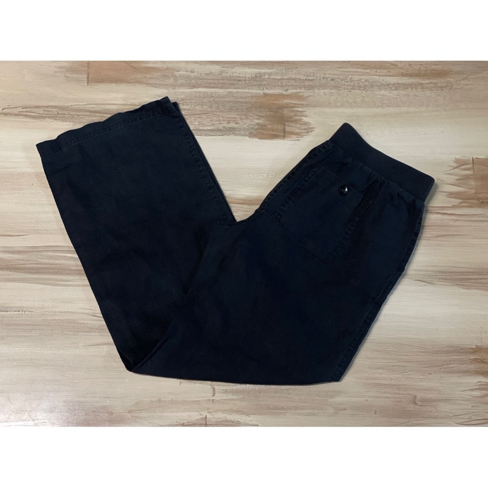 Style & Co Wide Leg Linen Pants Black Size PS